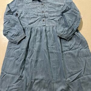 Old Navy Light Blue Denim Kids Dress